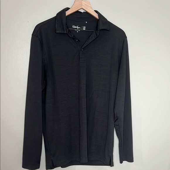 Walter Hagen Charcoal Long Sleeve Polo Medium - Picture 1 of 6